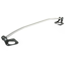 KUAFU Front Tower Brace Strut Bar Compatible with 2007-2013 Infiniti G37 G25 Shock Tower Suspension Aluminum Silvery