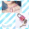 aamono Light Blue Subcal Padlock Necklace Subculture Mines Mine Accessories,