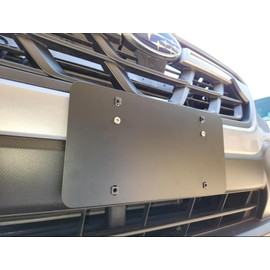 Front Metal License Plate Mounting Bracket for Subaru Outback 2007–2025 – Set with 2 Long Screws + 4 Short Screws Tag Holder Adapter Kit, License Plate Tag Mounting – Car Accessories