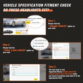 AXLAHA for 2016-2022 Tacoma Headlights Assembly for 2016-2022 Toyota Tacoma Models Only Chrome Housing Amber Reflector Replacement Driver and Passenger Side