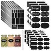 273 Pcs Labels for Jars, Waterproof Reusable Chalkboard Labels for