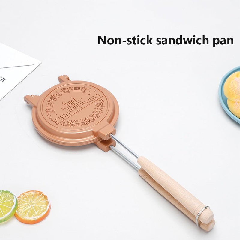 Lidzopas Sandwich Maker Pan,Non-Stick Grilled Cheese Maker Round Shape Sandwich