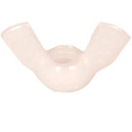 Nylon Wing Nut 1/4-20 - Butterfly Nut Wing Nut Butterfly Wing Nut Fasteners - Nylon Wing Nuts 1/4-20 Wing Nuts Natural Nylon Finish (25)