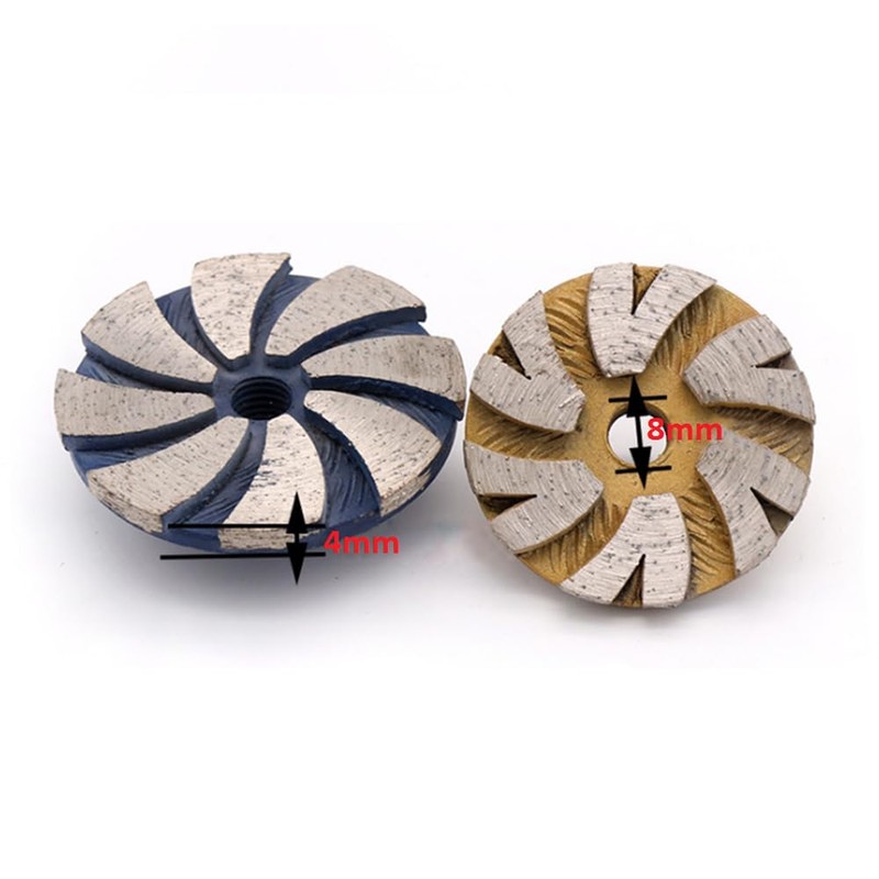 1Pcs 50mm Diamond Grinding Cup Wheel, Blue/Yellow Angle Grinder Disc