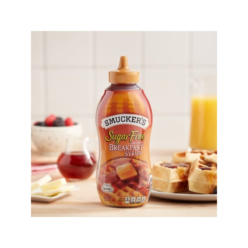 Smucker's Sugar Free Low Calorie Breakfast Syrup, 14.5 Ounce (Pack