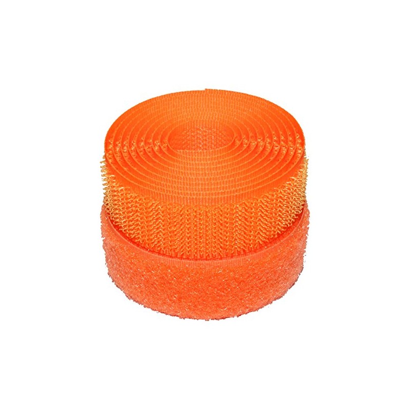 Fluorescent Orange 20mm Sew-on Hook & Loop Tape Alfatex® Brand