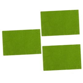 Generic 3pcs DIY Model Grass Mat Fake Lawn Turf Paper for Sand Table Decoration for Micro Landscape Garden Scenes and Dollhouse Accessories