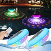 QOLNBY Solar Floating Pool Lights, USB Rechargeable 2600mAh Pool Lights