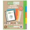 eco-eco A4 50% Recycled Multipunched Reinforced Colour Set 5 Extra
