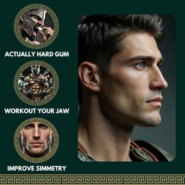 Titan Gum - Hard Chewing Gum for Jaw Training, Sugar Free, Aspartame Free, Tropical Flavor, 30 Pieces, Designed for Mewing and Looksmaxxing