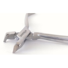Dentrim Distal End Cutter - Large Handle & Safety Hold, Orthodontics Pliers and Tools, Stainless Steel