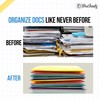 DocFeedz Plastic Wallets A4 - Pack of 25 Waterproof Plastic