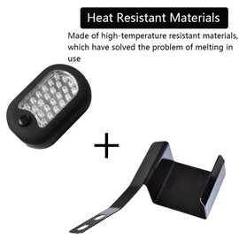 Big Green Egg LED Grill Light - 24 Ultra-Bright LED Barbecue Lamp for Big Green Egg Models (9" Handle) - Battery Powered