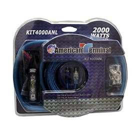 American Terminal KIT4000ANL 2000W P.M.P.O Complete Amplifier Hookup Kit