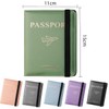 SamHeng Airplane Passport Holder, Universal Passport Cover with Card Slot