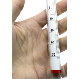 EISCO Universal Laboratory Hydrometer in Hard Plastic Case- Measure Specific Gravity Range 0.700 to 2.000-0.01 Graduations - Dual Scale for Light and Heavy Liquids
