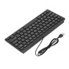 78 Key Ultra Slim Wired Keyboard Ergonomic QWERTY Layout Dual