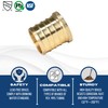 XFITTING Barb Crimp 1 Inch Pex Plug End Cap, Brass,