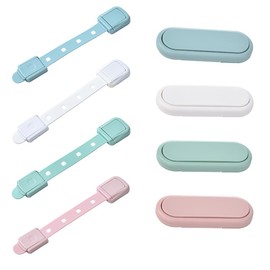 Child Safety Cabinet, Pack of 8 Baby Safety Locks, Child Safety Door Latch for Cupboards, Drawers, Refrigerators, No Drilling Required Drawer Lock