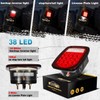 Partsam Pair 38 LED Universal Tail Brake Turn Stop License