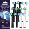 12 Count Replacement Toothbrush Heads for Oral B Braun, Electric