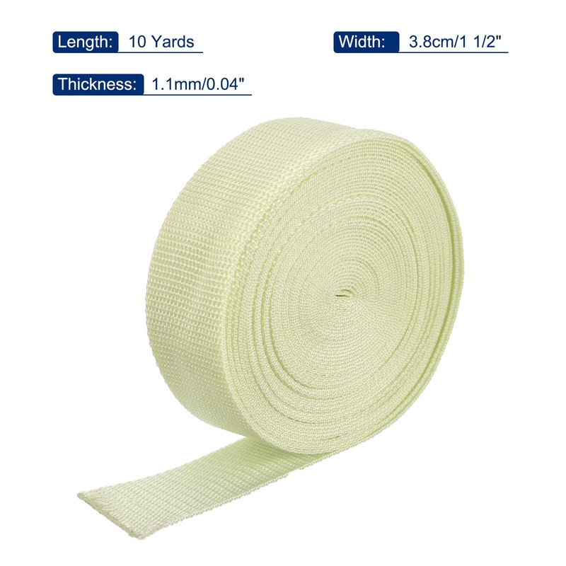 MECCANIXITY Lightweight Polypropylene Webbing Strap 1.5" 10 Yard Backpack Strapping