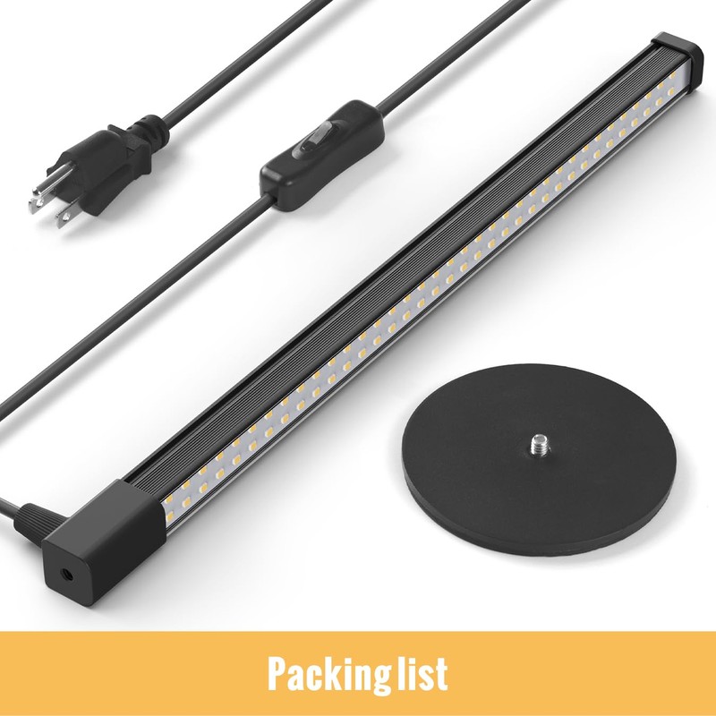 SpeePlant Vertical Grow Light, 72 LEDs Full Spectrum Light Bar,