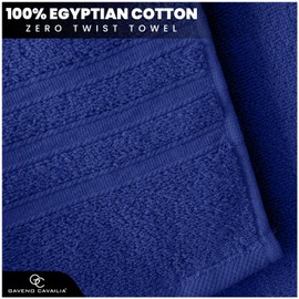 GC GAVENO CAVAILIA 2 Pack Hand Towels For Bathroom - Highly Absorbent Egyptian Cotton Towels - Hotel Quality Quick Dry Hand Towels - Soft Hand Towels (50x80 Cm)