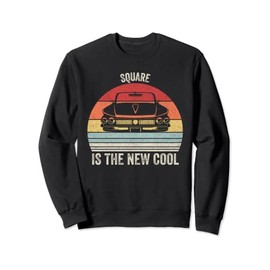 Vintage Retro Square Is The New Cool Shirt Square Body Sweatshirt
