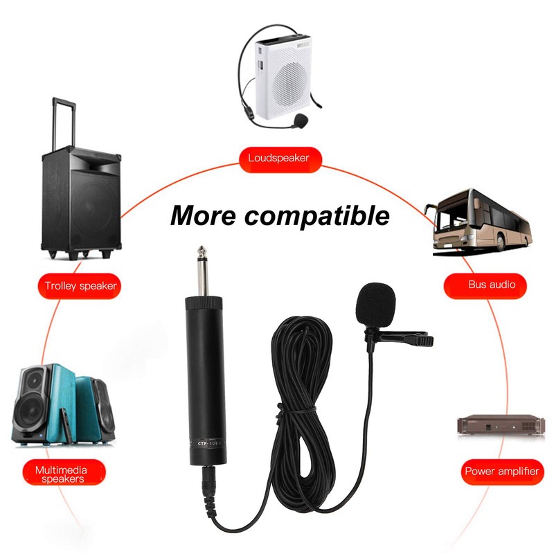 LiebeWH Lavalier Microphone, Lapel Saxophone, Wired Professional Musical Instrument Accessories