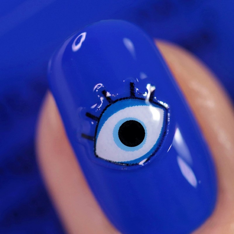 Nails Inc Nails Made in Mykonos Duo, white and blue,