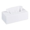 Relaxdays 10023252 Bamboo Tissue Box with Sliding Base, Tissue Box