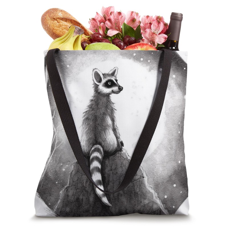 Ring-Tailed Lemur Lover Starry Night Tote Bag