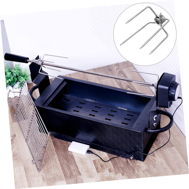 Mipcase 2Pcs Barbecue Skewers Durable BBQ Needles for Chicken Easy