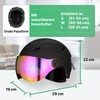 GOOFF Speed Ski Helmet with Visor - Helmet with Ventilation