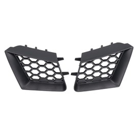 2pcs Front Bumper Upper Grill Left Right Glossy Black Replacement Compatible With Seat Ibiza Cordoba 6L 2002‑2009 Car Accessories Grill ABS Grille