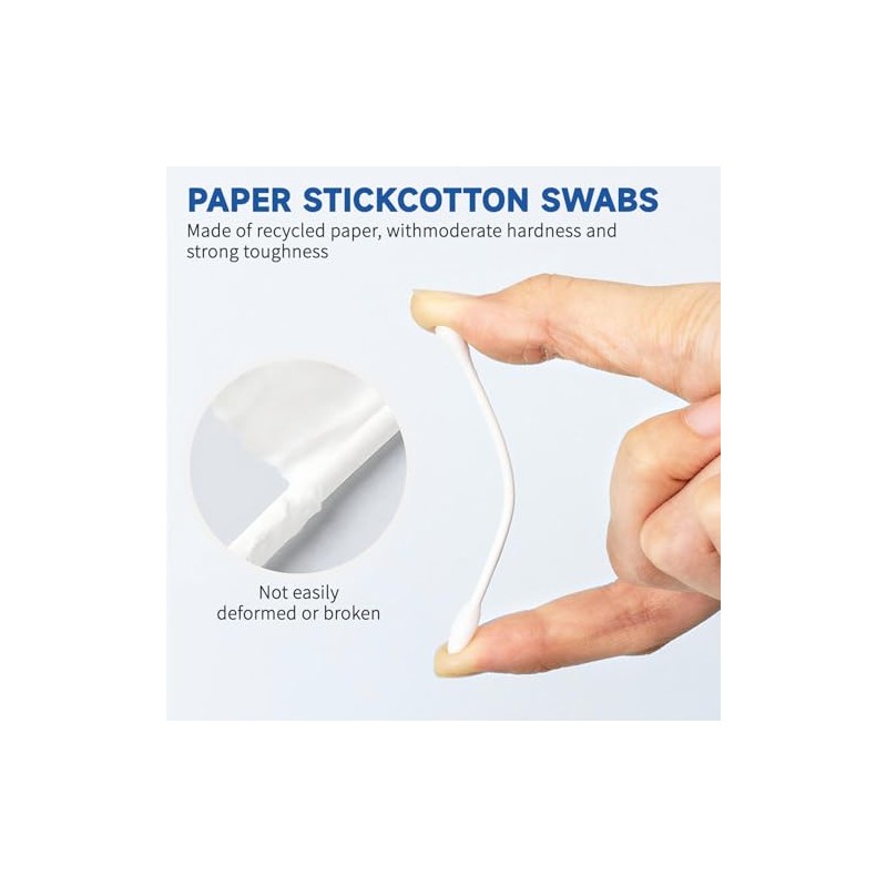 Pointed Tip Cotton Swabs, 800 Count Double Precision Tips Cotton