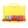8 Note Colorful Resonator Bells with Case Removable Plates Plastic