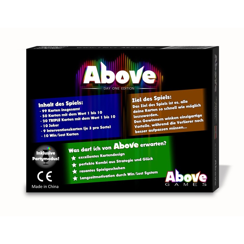 above - Day One Edition - The Smart Card Game