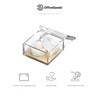 OfficeGoods Acrylic Desk Organizer w/Gold Base – Functional & Elegant