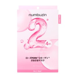 numbuzin Sheet Mask #2 Rose PDRN Collagen Plump Mask 4 Pcs Face Pack Face Mask Korean Cosmetics Pack Skin Care
