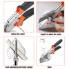 Amazleer Miter Shears Adjustable 45°-135° Trunking Cutter Set with 10