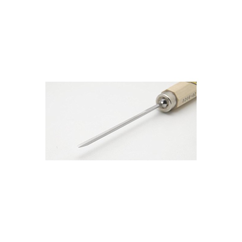 Kirschen 3206010 6 Cut Straight Chip Carving Tool with Handle,