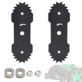 ZHIXING 7.5" Double Edge Bladed Compatible with D-enali 12 Amp Electric Corded Lawn Edger Reliable Strength, High Blade Grinding Efficiency - Two Sets