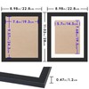 SNXJWA Black 8x10 Picture Frame with Mat for 6x8 Display,