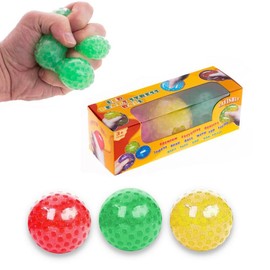 Lavishly - Pack of 3 Anxiety Relief Stress Ball for Kids - LED Light Stress Balls for Adults - An Ideal Autism Sensory Ball to Reduce Anxiety & Improve Focus