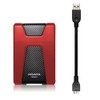 ADATA Disco Duro Externo HDD HD650, 1 TB, Rojo USB