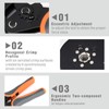 iCrimp Self-adjustable Crimping Tools Plier for AWG20-5 Bootlace End-sleeves Ferrule,