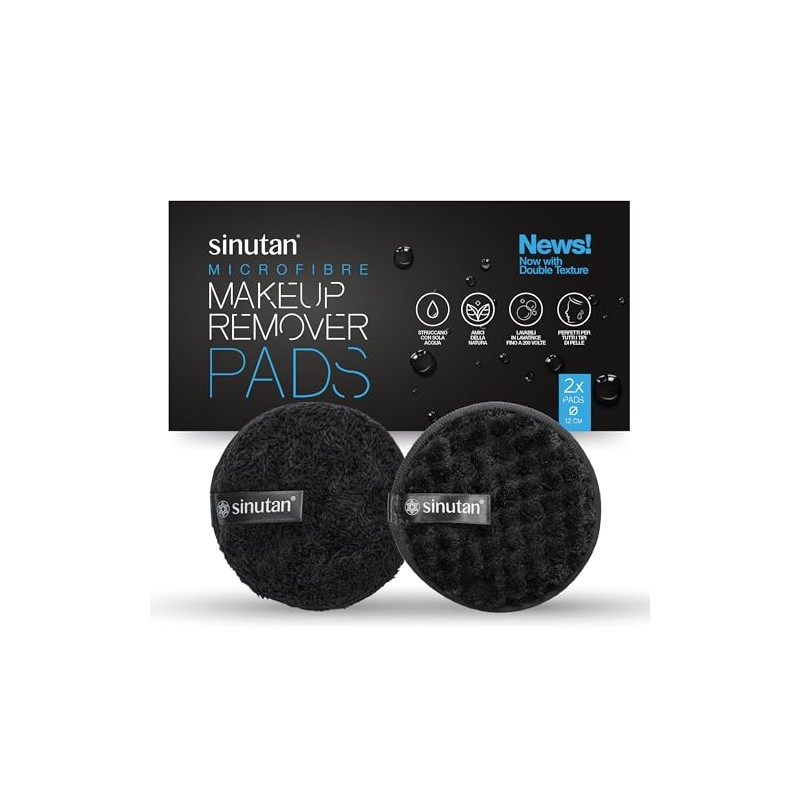 Sinutan Washable Microfibre Maxi Make-Up Pads, Reusable, with Washing Machine
