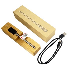 Hsthe Sea Wireless Meat Thermometer, BBQ Thermometer, Bluetooth Food Thermometer, Waterproof Digital Wireless Meat Probe for BBQ, Oven, Grill, Smoker, Airfryer, Cooking